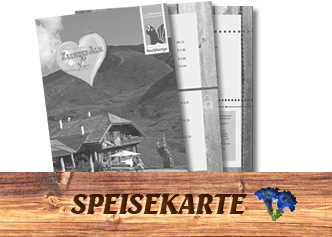 Zechneralm - Speisekarte